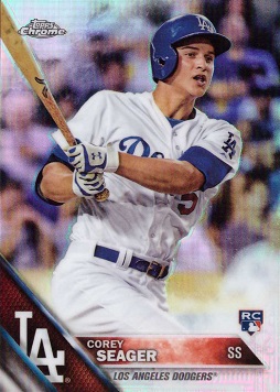 2016 Topps Chrome Refractor Corey Seager Rookie Card