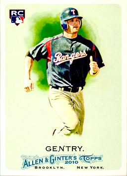 2010 Topps Allen & Ginter Craig Gentry Rookie Card