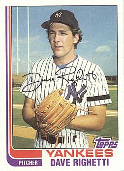 Dave Righetti Rookie Card