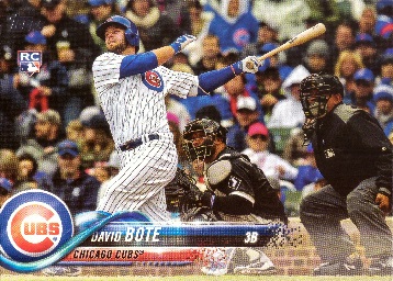 2018 Topps Update Baseball David Bote Rookie Card