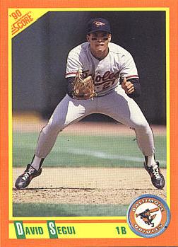 1990 Score R/T David Segui Rookie Card
