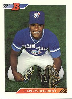 1992 Bowman Carlos Delgado rookie card
