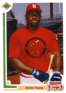 1991 Upper Deck Dmitri Young Rookie Card
