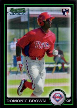 2010 Bowman Chrome Refractor Domonic Brown Rookie Card