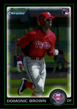 2010 Bowman Chrome Draft Picks Domonic Brown Rookie Card