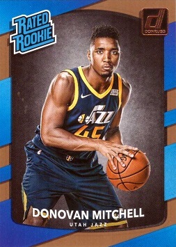 2017-18 Panini Donruss NBA Basketball Donovan Mitchell Rookie Card