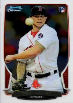 2013 Bowman Chrome Drake Britton Rookie Card