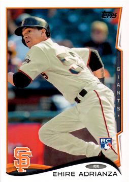 2014 Topps Update Baseball Ehire Adrianza Rookie Card