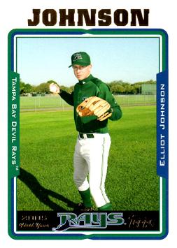 2005 Topps Update Elliot Johnson Rookie Card