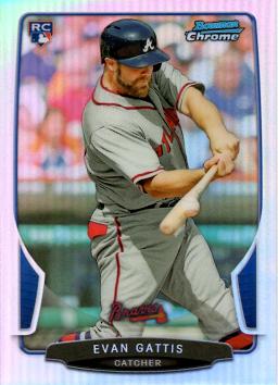 Evan Gattis Bowman Chrome Refractor Rookie Card
