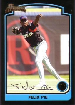 2003 Bowman Draft Picks Felix Pie Rookie Card