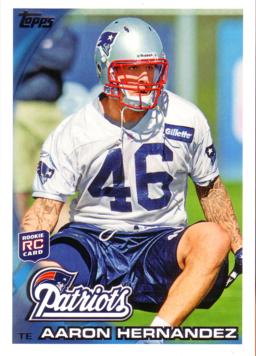 2010 Topps Aaron Hernandez Rookie Card