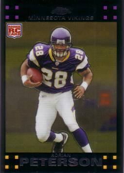 2007 Topps Chrome Adrian Peterson Rookie Card