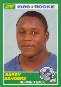 1989 Score Barry Sanders Rookie Card