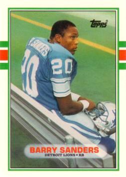 Barry Sanders Topps Rookie Card