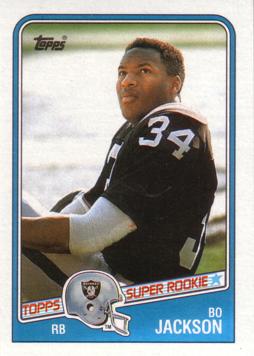 Bo Jackson Football Rookie Card