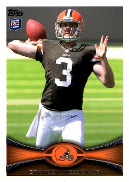 2012 Topps Brandon Weeden Rookie Card