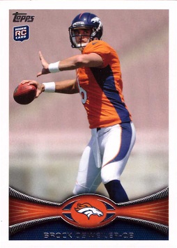 2012 Topps Football Brock Osweiler Rookie Card