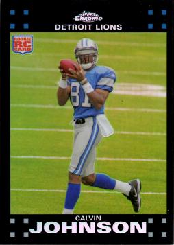 2007 Topps Chrome Refractor Calvin Johnson Rookie Card