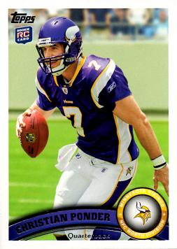 2011 Topps Christian Ponder Rookie Card