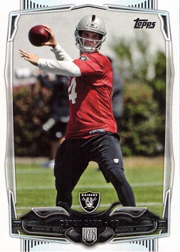 2014 Topps Football Derek Carr Rookie Card