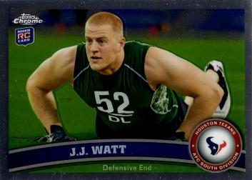 2011 Topps Chrome Football J.J. Watt Rookie Card