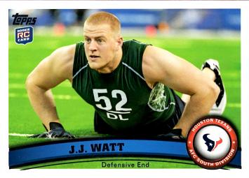 2011 Topps Football J.J. Watt Rookie Card