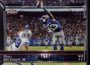 2015 Topps Chrome Football Odell Beckham Jr Card - The Catch