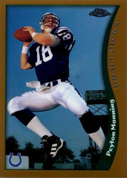 1998 Topps Chrome Football Peyton Manning Rookie Card