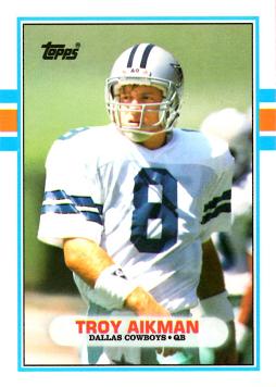 1989 Topps Traded Troy Aikman Rookie Card