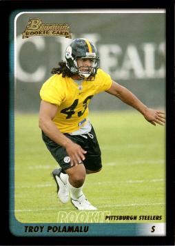 2003 Bowman Troy Polamalu Rookie Card