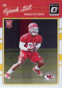 2016 Panini Donruss Optic Football Tyreek Hill Rookie Card