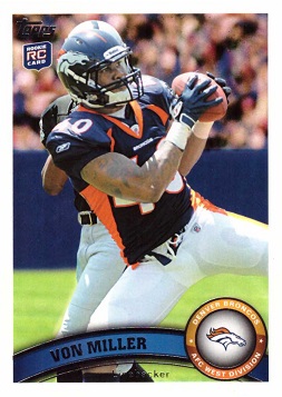 2011 Topps Football Von Miller Rookie Card