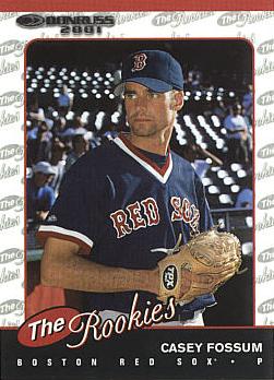 2001 Donruss Rookies Casey Fossum rookie card