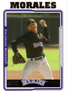 2005 Topps Update Franklin Morales Rookie Card