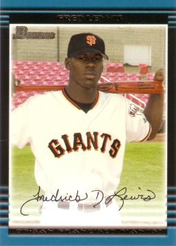 2002 Bowman Draft Picks Fred Lewis Rookie Card