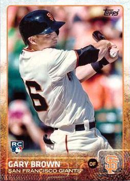 2015 Topps Baseball Gary Brown Rookie Card