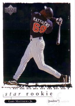 1998 Upper Deck Gary Matthews Jr. Rookie Card