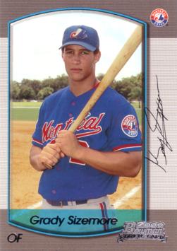 2000 Bowman Draft Picks Grady Sizemore Rookie Card