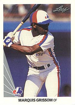 1990 Leaf Marquis Grissom Rookie Card