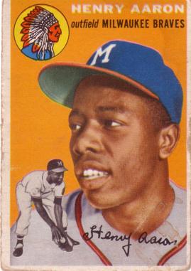 1954 Topps Hank Aaron Rookie Card