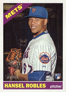 2015 Topps Heritage Baseball Hansel Robles Rookie Card