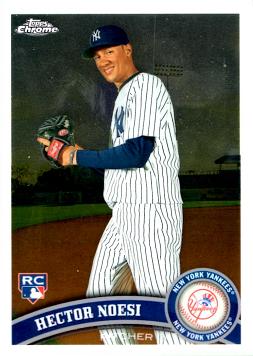 2011 Topps Chrome Hector Noesi Rookie Card