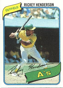 1989 Topps Baseball Rickey Henderson rookie card