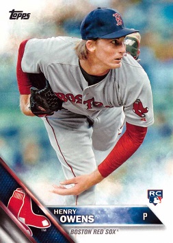 2016 Topps Baseball Henry Owens Rookie Card