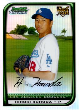 2008 Bowman Chrome Refractor Hiroki Kuroda Rookie Card