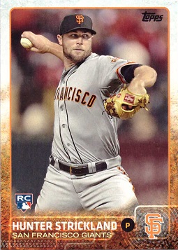 2015 Topps Baseball Hunter Strickland Rookie Card