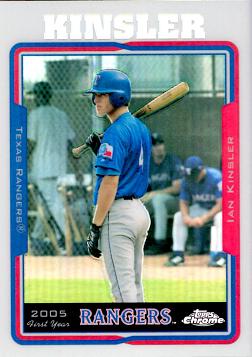 2005 Topps Chrome Refractor Ian Kinsler Rookie Card