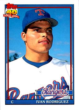 1991 Topps Traded Ivan Rodriguez Rookie Card