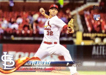 2018 Topps Baseball Jack Flaherty Rookie Card